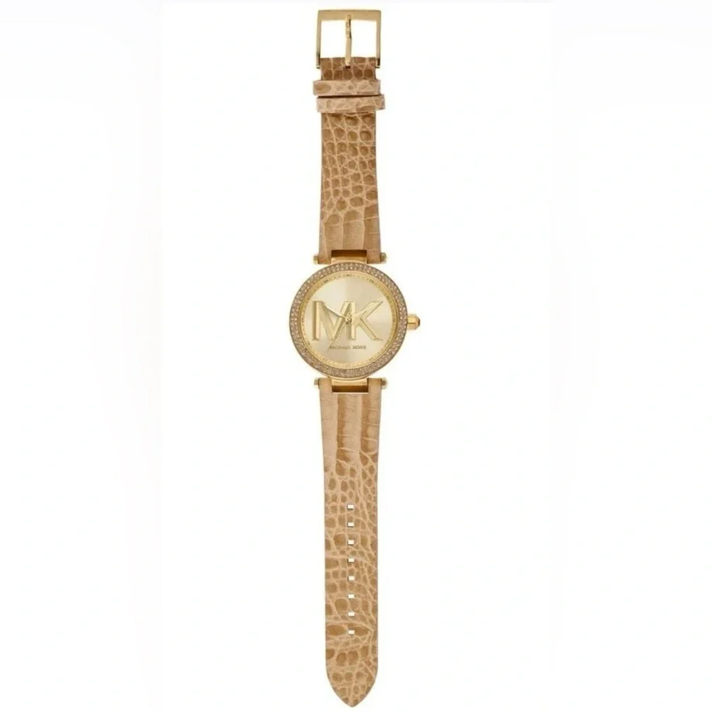 Michael Kors Gold Dial with Tan Strap Women's Watch